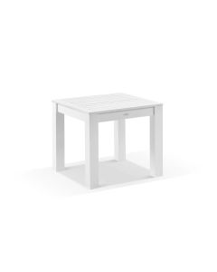 "Hawaii" Aluminium Outdoor Resort Hamptons Style Square Dining Table White, L90cm x W90cm x H76cm (RRP $999)