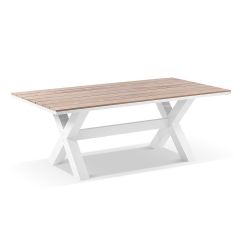 "Montego Bay" Hamptons Style Outdoor Aluminium 2m Dining Table, White