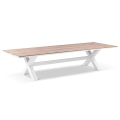 "Montego Bay" Hamptons Style Outdoor Aluminium 3m Dining Table, White