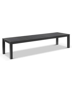 "Hawaii" Aluminium Outdoor Resort Style 12 Seater Dining Table Charcoal, 355cm x 100cm (RRP $2999)