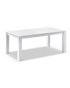 "Hawaii" Aluminium Outdoor Hamptons Style Dining Table White, 180cm x 100cm (RRP $1499)