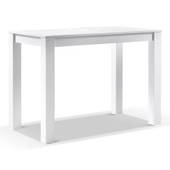 "Hawaii" Hamptons Style Outdoor Aluminium 1.5M Bar Table, White