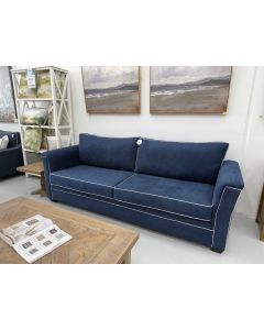 "Brighton" Australian Made Hamptons Style 3 Seater Lounge, 218cm x 95cm x 94cm (RRP $3499)