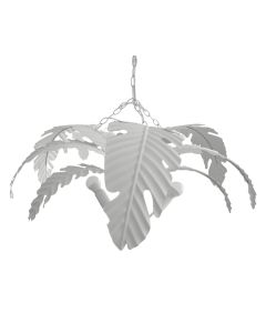 Azalea Iron Pendant Lamp White, W89cm D89cm H35.5cm (RRP $449)