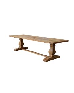 "Bordeaux" Hamptons Style French Provincial Oak Dining Table Natural Oak, 200cmW x 100cmD x 78cmH (RRP $4499)