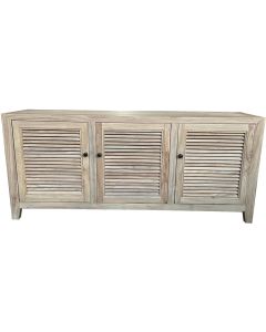 NEW YEAR SALE!! "Byron" Recycled Elm 3 Louvre Door Tall TV Entertainment Unit, 160cm x 40cm x 70cm (RRP $1999)