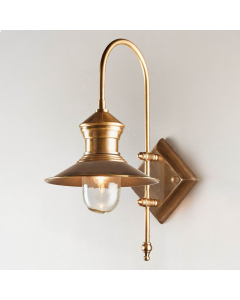 St James Outdoor Wall Light Antique Brass (RRP $990)