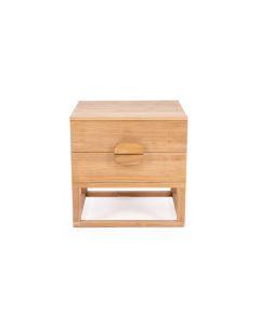 "Eden" Premium Solid Teak Bedside Table, Natural Finish W60 x  D52 x H61cm (RRP $999)