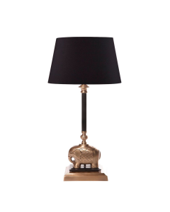 Sabu Elephant Table Lamp Base Antique Brass and Black (RRP $539)