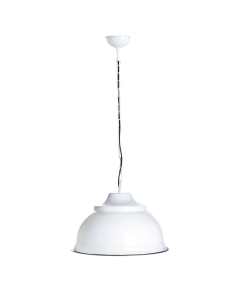 Brasserie Overhead Ceiling Pendant Large White (RRP $429)