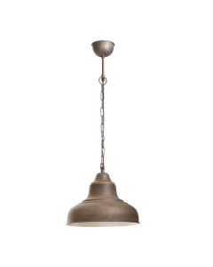 Brasserie Overhead Ceiling Pendant Small Rust (RRP $429)