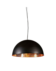 Alfresco Dome Ceiling Pendant Lamp Black and Copper (RRP $1210)