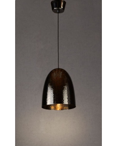 Dolce Beaten Ceiling Pendant Charcoal (RRP $638)