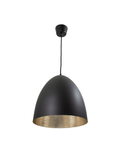 Egg Ceiling Pendant Black and Silver (RRP $605)
