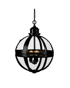 Saxon Ceiling Pendant Large Black (RRP $2189)