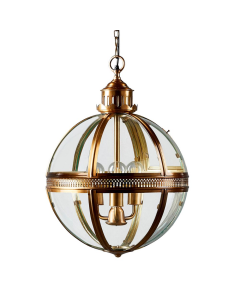 Saxon Ceiling Pendant Large Antique Brass (RRP $2189)