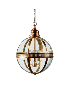 Saxon Ceiling Pendant Medium Antique Brass (RRP $2134)