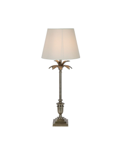 Palm Springs Table Lamp Base Silver (RRP $396)