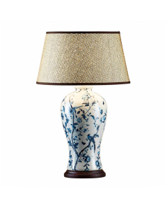 Ashleigh Ceramic Table Lamp Base Blue and White (RRP $374)