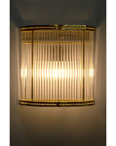 Verre Half Round Wall Light Brass (RRP $528)