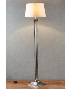 Hudson Floor Lamp Base Antique Silver (RRP $1650)