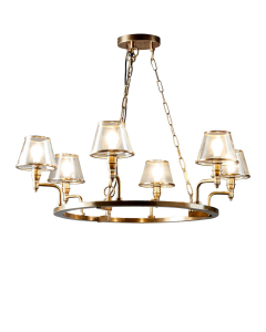 Sienna Chandelier Antique Brass (RRP $2640)