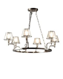 Sienna Chandelier Antique Silver (RRP $2640)