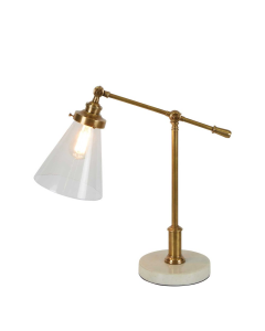 Verona Table lamp with Marble Base Brass (RRP $726)