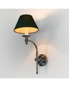 Soho Curved Wall Light Base Shiny Nickel (RRP $286)