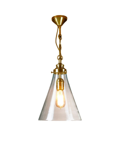 Gadsden Ceiling Pendant Small Brass (RRP $638)