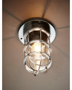 Emerald Outdoor Ceiling Light Antique Silver (RRP $352)