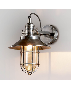 Maine Wall Light Antique Silver (RRP $572)