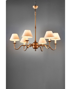 Prescot Chandelier Antique Brass (RRP $2849)