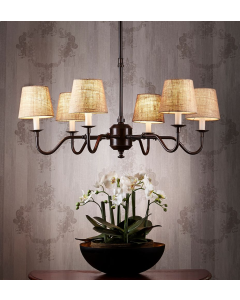 Prescot Chandelier Dark Bronze, L 92cm W 92cm H 93cm (RRP $2999)