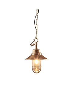 Rutherford Outdoor Ceiling Pendant Brass (RRP $495)