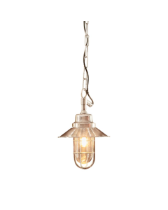 Rutherford Outdoor Ceiling Pendant Silver (RRP $495)