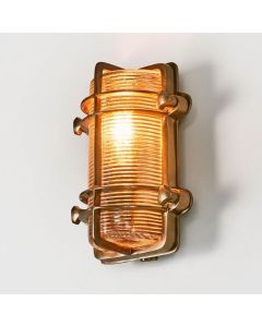 Harley Outdoor Wall Light Antique Brass (RRP $550)