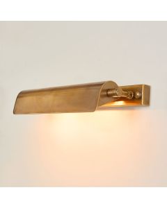 Bradman Wall Light Antique Brass, H16cm, W46cm, D15cm (RRP $599)