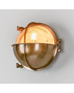 Vienna Outdoor Wall Light in Antique Brass (RRP $726)