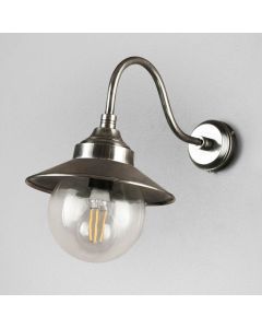 Zermatt Outdoor Wall Light Antique Silver (RRP $286)