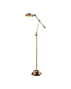 Royce Floor Lamp Antique Brass (RRP $1496)