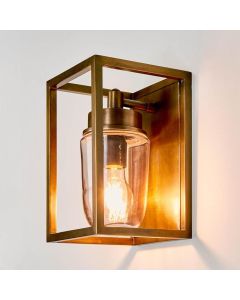 Wellington Outdoor Wall Light Brass (RRP $616)