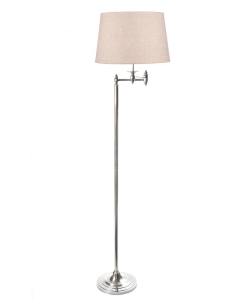 Macleay Floor Lamp Base Antique Silver (RRP $1089)