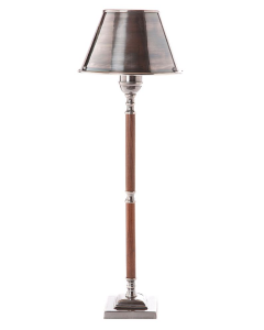 Nantucket Table Lamp Antique Silver and Dark Wood (RRP $374)