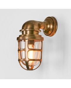 Porto Outdoor Wall Light Antique Brass (RRP $649)