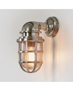 Porto Outdoor Wall Light Antique Silver (RRP $649)