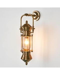 Lisbon Outdoor Wall Light Antique Brass (RRP $979)