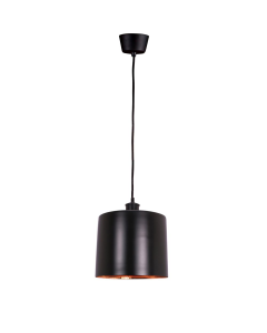 Portofino Ceiling Pendant Medium Matte Black and Copper (RRP $396)