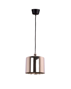 Portofino Ceiling Pendant Medium Shiny Nickel (RRP $396)