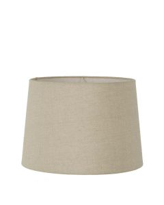 Linen Drum Lamp Shade Large, Dark Natural  (RRP $149)